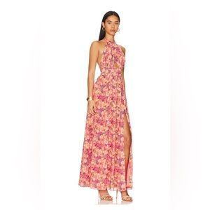 Hazel Gown by Lovers + Friends (impressionist floral)